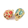 Brass Micro Pave Cubic Zirconia Pendants KK-E112-08G-3