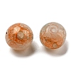 Transparent Crackle Glass Beads GLAA-D012-02D-3