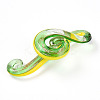 Handmade Gold Sand Lampwork Big Pendants LAMP-T023-08D-2