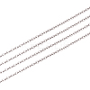 Anti-Tarnish Rhodium Plated 925 Sterling Silver Cable Chain STER-WH0011-04P-1