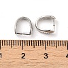 Rhodium Plated 925 Sterling Silver Ice Pick Pinch Bails STER-NH0001-51P-3