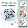 1 Roll Three Color Polycotton Cord Metallic Cord OCOR-TA0002-42B-4