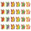 30Pcs 6 Colors Alloy Enamel Pendants FIND-CJ0002-71-1
