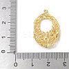 Brass Micro Pave Cubic Zirconia Pendants KK-P290-52G-01-3