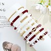 1 Set Handmade Polymer Clay Heishi Beads Stretch Bracelets Set BJEW-SZ0002-67B-02-5
