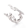 304 Stainless Steel Cuff Open Rings for Women RJEW-N052-21P-1