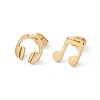 304 Stainless Steel Earphones and Music Notes Asymmetrical Earrings LS-EJEW-E163-13G-1