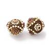 Handmade Resin Indonesia Round Beads IPDL-P005-17KCG-01-2