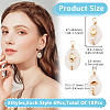 18Pcs 3 Styles Natural Cowrie Shell Pendant PALLOY-GO00044-2