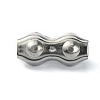 304 Stainless Steel Double 2-Post Cable Clamp LS-FIND-WH0050-16C-1