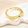 Brass Micro Pave Cubic Zirconia Cuff Rings for Women RJEW-H247-16G-02-2
