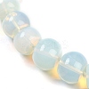 Opalite Rondelle Graduated Beaded Necklaces for Women Men NJEW-K388-02F-2