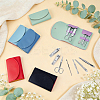 18Bags 6 Colors 410 Stainless Steel Manicure Tool Set with Storage Case MRMJ-WA0001-09-5