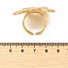 Flower 304 Stainless Steel Adjustable Cuff Rings for Women RJEW-M103-04C-G-3