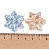 Christmas Theme UV Plating Transparent Rainbow Iridescent Acrylic Beads TACR-R001-03A-4