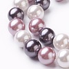 Electroplate Shell Pearl Beads Strands BSHE-O019-03-4
