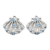 Brass Micro Pave Cubic Zirconia Charms KK-F906-13P-1