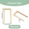 50Pcs Alloy Cover U Shaped Buckles FIND-FH0011-64G-2