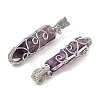 Natural Amethyst Pendants G-K338-28P-06-2