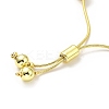 Rack Plating Brass Round Bead Slider Bracelets for Women LS-BJEW-M232-01G-C-4