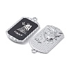 Alloy Twelve Constellations Series Big Pendants PALLOY-O107-01P-03-3