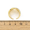 Brass Micro Pave Cubic Zirconia Adjustable Cuff Rings for Women RJEW-U053-08G-5