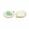 Alloy Enamel Pendants PALLOY-S181-039-NR-3