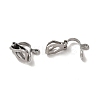 Tarnish Resistant 304 Stainless Steel Clip-on Earring Findings STAS-E192-05P-2