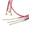 4Pcs 4 Style Cross and Virgin Mary Brass & Alloy Charms Necklaces Set NJEW-JN04018-7