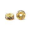 Brass Rhinestone Spacer Beads RB-A014-L5mm-01G-2