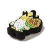 Daisy Food Grade Eco-Friendly Silicone Focal Beads SIL-C005-01C-2