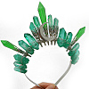 Natural Green Fluorite Hair Bands PW-WG36300-06-1