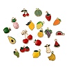20Pcs Alloy Enamel Pendants PALLOY-D314-02G-2