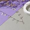 304 Stainless Steel Leaf Pendant Necklaces NJEW-JN03293-04-4