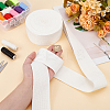 10 Yards Polycotton Wide Ribbons SRIB-WH0011-158-3