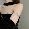 Alloy Upper Arm Open Cuff Bangles WG9CF3D-14-1