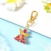 Angel Glass & Alloy Pendant Decorations HJEW-MZ00360-3