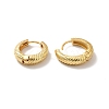 Long-Lasting Plated Brass Hoop Earrings EJEW-K093-13G-2