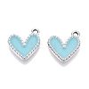 Rack Plating Alloy Enamel Charms ENAM-N056-343P-E-1
