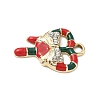 Christmas Themes Alloy Rhinestone Pendants PALLOY-P313-02C-G-2