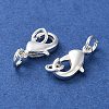 Rack Plating Brass Lobster Claw Clasps KK-F090-26S-01-2