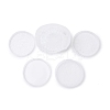 DIY Food Grade Silicone Halloween Theme Round Coaster & Mouth Holder Molds HAWE-PW0001-038-3