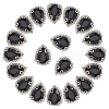 30Pcs Glass Sew on Rhinestone FIND-AN0001-71-1