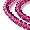 Transparent Glass Beads Strands GLAA-C019-01B-02-3