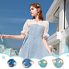 20Pcs 4 Styles 1-Hole Zinc Alloy Shank Buttons BUTT-OC0001-63-6
