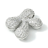 Rack Plating Brass Cubic Zirconia Pendants KK-S378-02P-K-2