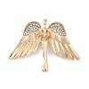 Zinc Alloy Crystal Rhinestone Brooches for Backpack Clothes JEWB-S026-02G-B-1
