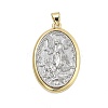 Long-Lasting Plated Brass Pendants KK-Q006-42G-02-1