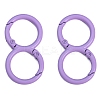 Spray Painted Alloy 8-shaped Keychain Clasps PW-WGE4E28-19-1