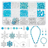 DIY Snowflake Alloy Dangle Earrings Making Kit DIY-PH0022-67-1